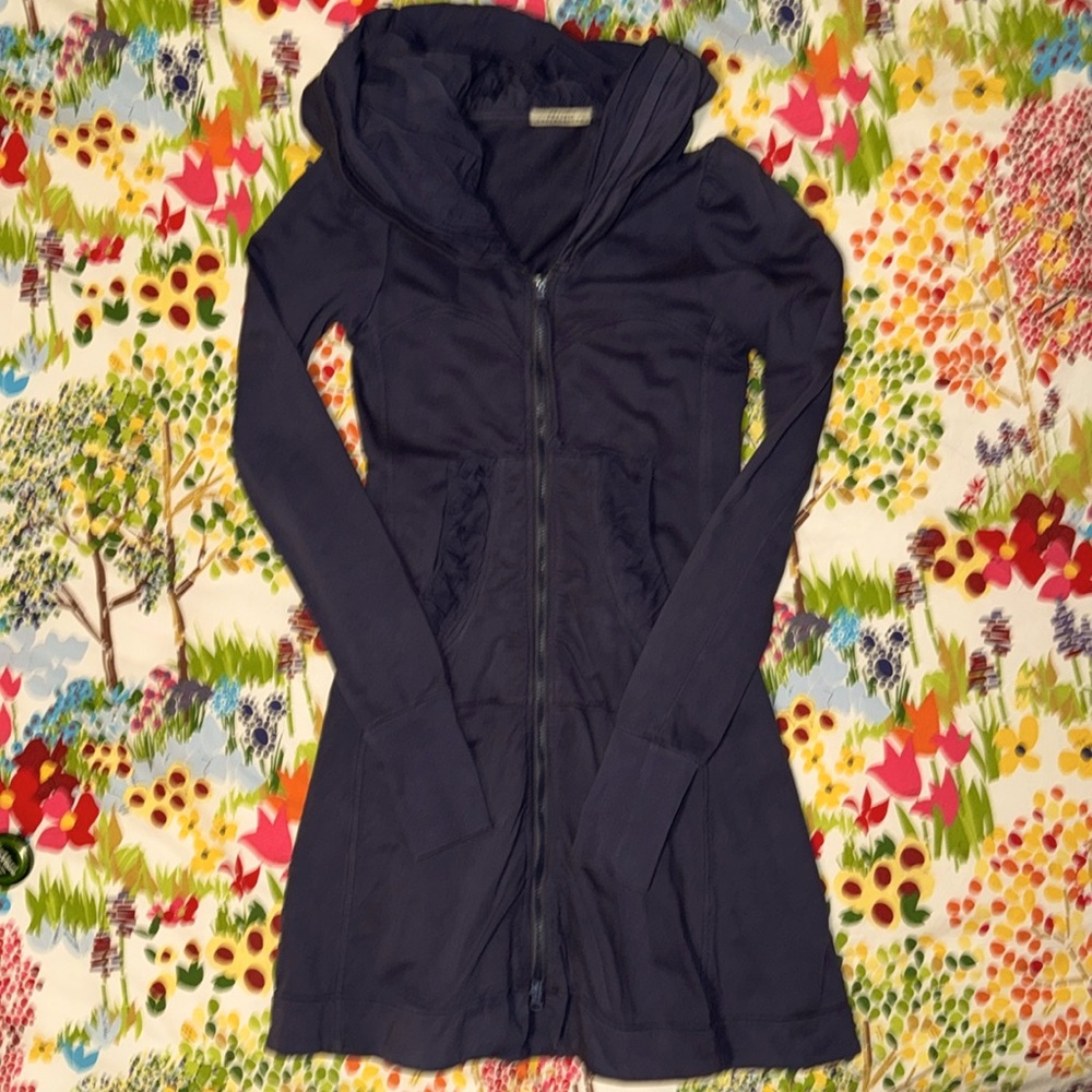 PRAIRIE UNDERGROUND Long Cloak Hoodie XS INK BLUE